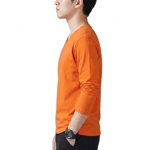 T-shirt formel à manches longues en coton 100% de qualité supérieure, coupe ample, doux, respirant, confortable, imprimé numériquement, directement de l'usine - Product Image 2