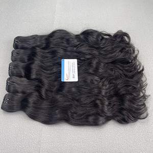 Paquet de trame de cheveux humains vietnamiens bruts de qualité supérieure 100% nouvelles extensions non transformées aux extrémités teintes à double tirage de Thanh An Hair - Product Image 5
