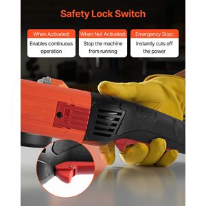 High Speed 5\" Electric Angle Grinder 10Amps 10000RPM <b>Power</b> <b>Tool</b> with 230 Degrees Adjustable Dus 710W" Corded Angle Grinders - Product Image 3