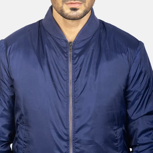 Nouvelle veste bomber en cuir véritable pour homme, coupe-vent, respirante, doublure en coton/bambou, personnalisable, haute qualité, hiver - Product Image 5