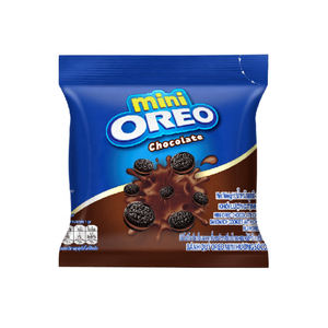 Biscuits Oreo Mini Chocolat 204g offre des biscuits au chocolat de taille mini avec une crème riche, parfaits pour grignoter et partager - Product Image 3