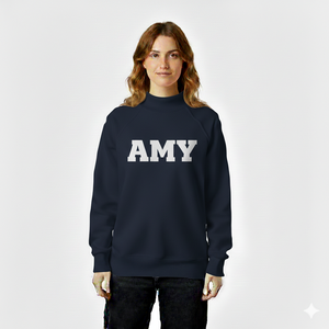Women's Purple Oversized Mock Neck Women Graphic Sweatshirt <b>Drop</b> Shoulder Long Sleeve Casual Fleece Pullover Loose Fit Soft Cozy - Product Image 6