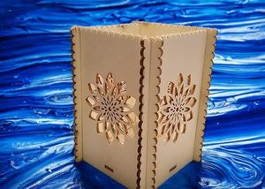 Decorative Wooden Pen Holder Stand Laser Cut <b>Desk</b> Organizer for Office <b>Study</b> Table - Product Image 5