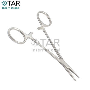 คีมหนีบหลอดเลือดสแตนเลสแบบอัตโนมัติ ขนาด 5.5 นิ้ว แบบตรง สำหรับผ่าตัด ใช้ในโรงพยาบาลและคลินิก - Product Image 2