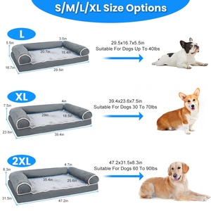 Letto per cani medio-grande lavabile e rimovibile copertura per animali domestici cuscino tappeto materasso per le razze più grandi - Product Image 4