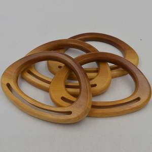 Asa de Madera Ecológica Sólida para Bolsos, Artesanías de Bambú y Madera Hechas a Mano para Regalos y Manualidades - Product Image 1