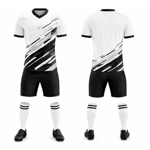 Usine de fabrication d'uniformes de football par sublimation personnalisée OEM ODM, tissu en coton respirant, doux et flexible, logo personnalisé, unisexe adulte, 360g, adapté - Product Image 1