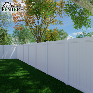 Đầy đủ sự riêng tư hàng rào fentech đánh giá hàng đầu hồ bơi và vườn an toàn Vinyl phần 6x 8ft PVC Trắng nhựa Bài Nhựa tấm lưới - Product Image 1