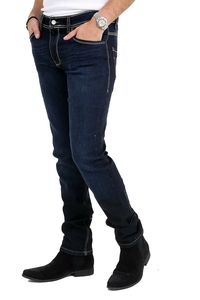 Jeans en denim sur mesure pour homme - Qualité supérieure, détails rivetés, finition délavée, design personnalisé, écologique, séchage rapide, respirant - Product Image 2