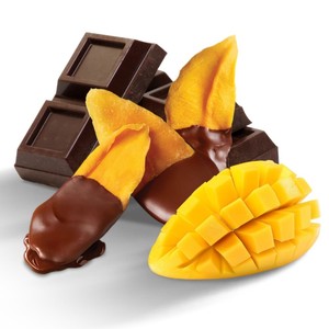 <b>Chocolate</b> Dipped Dried Mango Snack Premium Tropical Fruit Vietnam Bulk Packaging Export Supply - Product Image 1