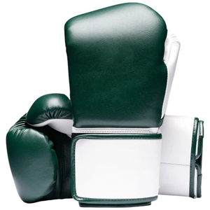 Gants de boxe OEM Fly Superlace vert et blanc, fermeture auto-agrippante, pour entraînement et sparring professionnel, 8oz-16oz - Product Image 1