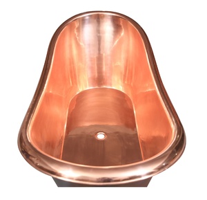 Luxurious New Arrival Copper Handicrafts High Quality Handmade Copper Clawfoot Bathtub for Sale by Manufacturer Bulk Wholesaler - Product Image 2