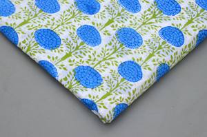 100% Soft and pure Cotton Floral Print Fabric <b>for</b> Clothing-Indian Robe <b>for</b> Dresses Curtains Sleepwear and covers. - Product Image 3