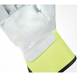 Gants de travail en cuir de vachette pleine fleur, haute performance, robustes, doux et confortables, pour le travail lourd et le jardinage, modèle Canadian Rigger. - Product Image 5
