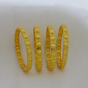 Hot Sale Indian Dubai Saudi Arabic African <b>Wedding</b> Special Luxury Bangles Premium Quality Gold Plated 4 Pcs Bangles Bracelets - Product Image 2
