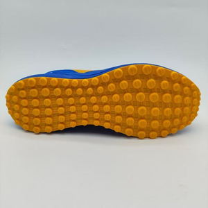 Chaussures de cricket pour hommes Big Bang Spikes, fermeture à lacets, antidérapantes, légères, respirantes, doublure en caoutchouc blanc/bleu - Product Image 5