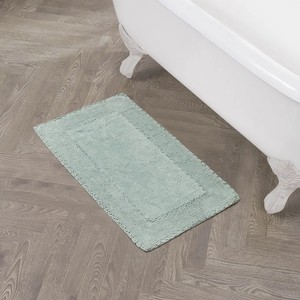 Alfombra de Baño Clásica de Algodón, Rectangular, Antideslizante, con Base de Goma, Lavable a Máquina, Grosor Medio, Color Sólido - Product Image 4