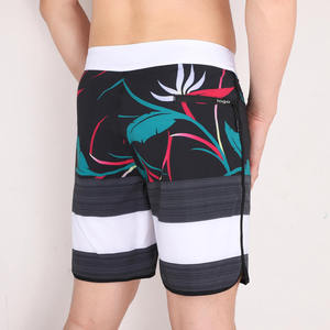 Custom Eco-Friendly Summer Beach <b>Men's</b> Quick Dry Swim <b>Trunks</b> with Drawstring Closure Spandex/Polyester - Product Image 3