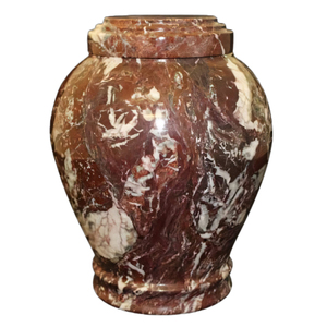 Natural <b>Stone</b> Funeral Urn for Human Ashes Handmade Onyx Marble Keepsake Urn for Adult Cremation <b>Memorial</b> - Product Image 3