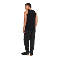 Débardeur de fitness unisexe Lavish Look 100 % coton, sans manches, maille respirante, tricoté, anti-boulochage, séchage rapide, col rond, haute qualité