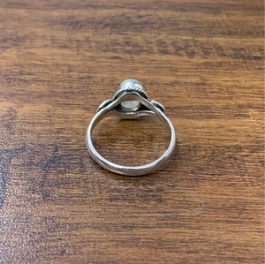 Anillo de Plata de Ley 925 con Piedra Lunar Arcoíris, Diseño Ovalado con Borde de Cuerda, Moderno, para Mujer, Idea de Regalo de Aniversario - Product Image 4