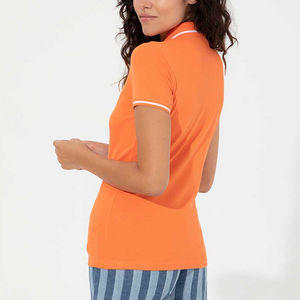 Ventes en gros de polos pour femmes, polos décontractés de haute qualité, polos de golf avec logo personnalisé, polos tendance pour femmes - Product Image 3