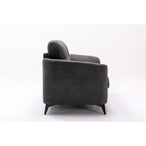 Callie 60 \ "Loveseat de tela tejida gris para sofás de sala de estar - Product Image 4