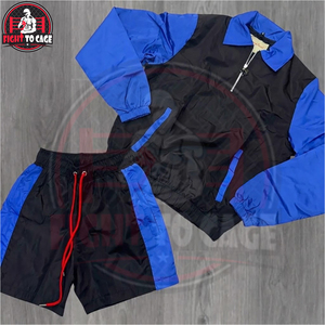 Ensemble veste zippée et short en tissu mémoire, qualité supérieure, respirant, prix de gros, entièrement personnalisable, dernier style, nouveau style - Product Image 3