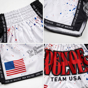 Pantalones Cortos de Muay Thai MMA de Primera Calidad para Hombre, Diseño Personalizado, Talla Grande, 100% Poliéster, Pantalones Cortos de Entrenamiento de Artes Marciales - Product Image 6