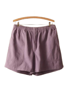 Shorts de sport décontractés pour homme en tissu Oxford tricoté 220g 100% coton, taille mi-haute à cordon de serrage, respirants avec empiècements en maille, personnalisables, pour la gym et l'été - Product Image 2