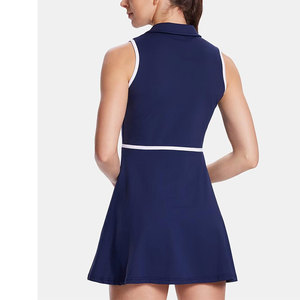 Ensemble 2 pièces pour femmes, style tendance, jupe sans manches au-dessus du genou avec impression personnalisable, ensemble de tennis de haute qualité - Product Image 2
