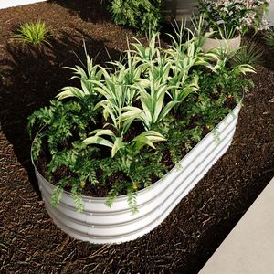 Kit per Orto Rialzato 4x2x1ft in Acciaio Zincato Resistente, Fioriera per Verdure, Fiori ed Erbe da Esterno, Vasi e Fioriere - Product Image 4