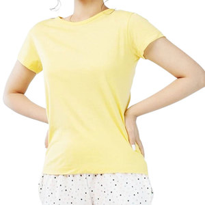 T-shirts pour femmes à manches courtes en tissu de qualité supérieure, disponibles pour les commandes de marques privées. - Product Image 1