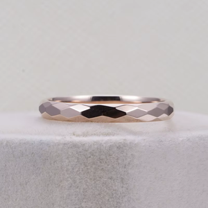 Rose Gold Plated Minimalist Band <b>Ring</b> For Everyday Wear Unisex Style - Product Image 5