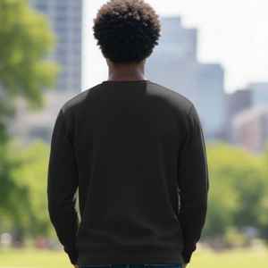 Sudadera con estampado gráfico para hombre Jack and Jill, suéter informal de manga larga con cuello redondo, ropa de calle suave y cómoda - Product Image 6