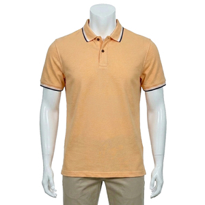 Polo de golf en tissu coton/spandex à prix de gros - Polo décontracté respirant à manches courtes pour homme - Product Image 1