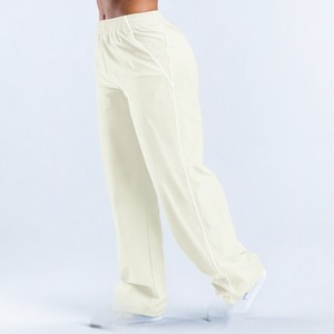 Pantalones Deportivos Anchos de Mujer con Cintura Elástica y Ribete Lateral, Estilo Relajado, para Descansar, Venta al por Mayor, EE. UU. y Reino Unido, B2B - Product Image 1