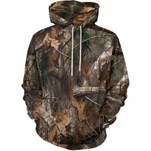Sudadera con Capucha de Camuflaje para Hombre, Corte Regular, Estampada, de Poliéster, Estilo Casual para Otoño - Product Image 1