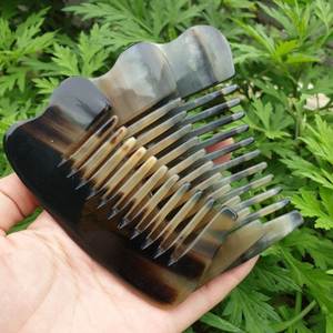 Peigne en corne naturelle écologique pour démêler les cheveux et prendre soin des cheveux en douceur, outil de toilettage - Product Image 6