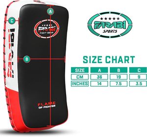 Curved Kick Pad Boxing Target Shield Muay Thai MMA Training <b>Dummy</b> Leather PU Material Non-Slip Lightweight Breathable Premium - Product Image 6