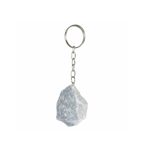 Porte-clés en cristal de haute qualité, Aventurine bleue brute, pierre naturelle, cadeaux pour femmes, vente en gros - Product Image 5