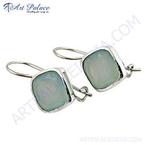 Pendientes de Plata 925 con Ópalo de Art Palace, Diseño Geométrico con Engaste de Bisel, Joyería Minimalista para Uso Diario de Mujer - Product Image 3