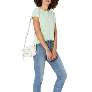 Camiseta de Cuello Redondo Verde Menta de Alta Calidad para Mujer, Manga Corta, Corte Regular, Informal, 100% Algodón Jersey, Transpirable, Primavera Verano - Product Image 3