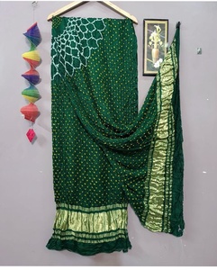 Elegante Dupatta de Seda Gajji con Diseño Bandhej para Combinar con Lehenga, Traje y Saree - Product Image 3