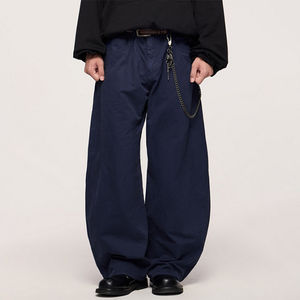 Nuevos Pantalones Cargo Personalizados de Estilo Urbano para Hombre, de Color Sólido, de Algodón, Estilo Paracaídas, de Pierna Ancha y Corte Holgado - Product Image 4