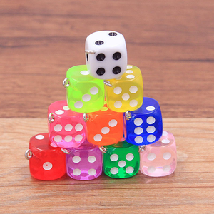 Mixed Transparent Dice DIY Earring Pendants <b>Miniature</b> Figurines Resin Craft Cabochon Charms DIY Making Accessories - Product Image 4