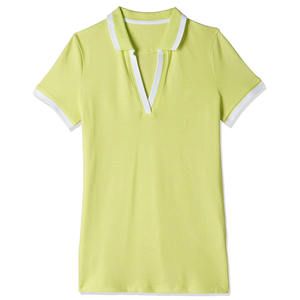 Polos de golf de manga corta estampados de verano para mujer, personalizados, de alta calidad, 100% algodón, de secado rápido - Product Image 1