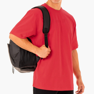 T-shirt décontracté à manches courtes et col rond en coton 200 g/m² pour homme, couleur unie, coupe ample, design vierge, vente chaude - Product Image 3