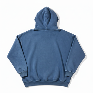 Men's Vintage Streetwear 100% Cotton <b>Jacket</b> Solid Blue Oversized Sun Faded 3DAcid Washed <b>Denim</b> Hoodies for Spring Season Men - Product Image 6