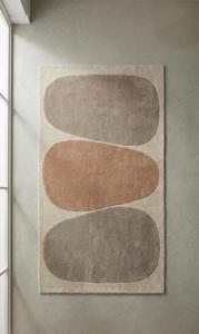 Alfombra Moderna Abstracta con Diseño Tufted Antideslizante, Sensación de Lana Suave y Lujosa, Estilo Beige en Tonos Tierra para una Decoración Estética del Hogar - Product Image 6